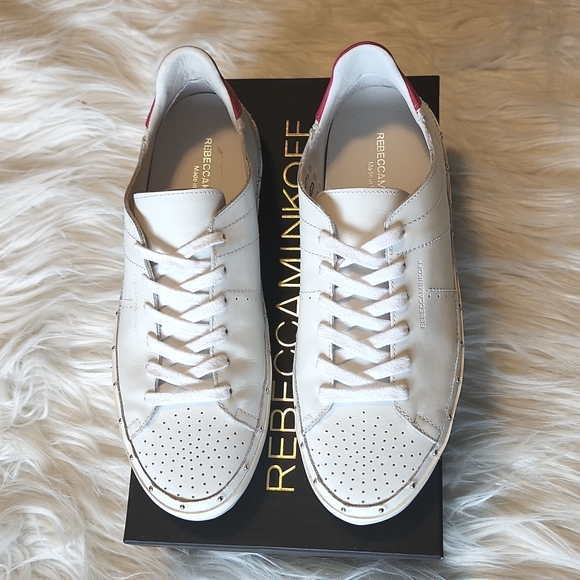 NIB Rebecca Minkoff white leather sneakers - Picture 5 of 16